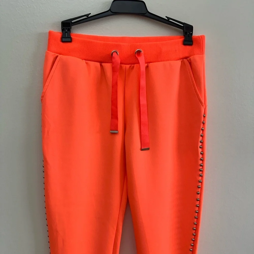 Orange Studded Joggers size Med